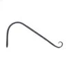 12" Black Powder Coated Angled Forged Hook