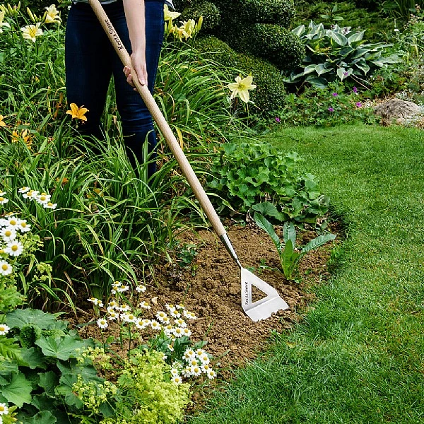 Kent & Stowe Stainless Steel Long Handled Dutch Hoe - Image 3