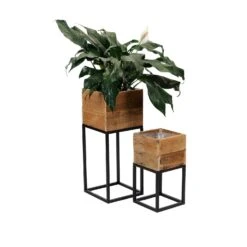 Wood Planter Box Set Of 2
