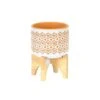 5" Ceramic Pot With Stand