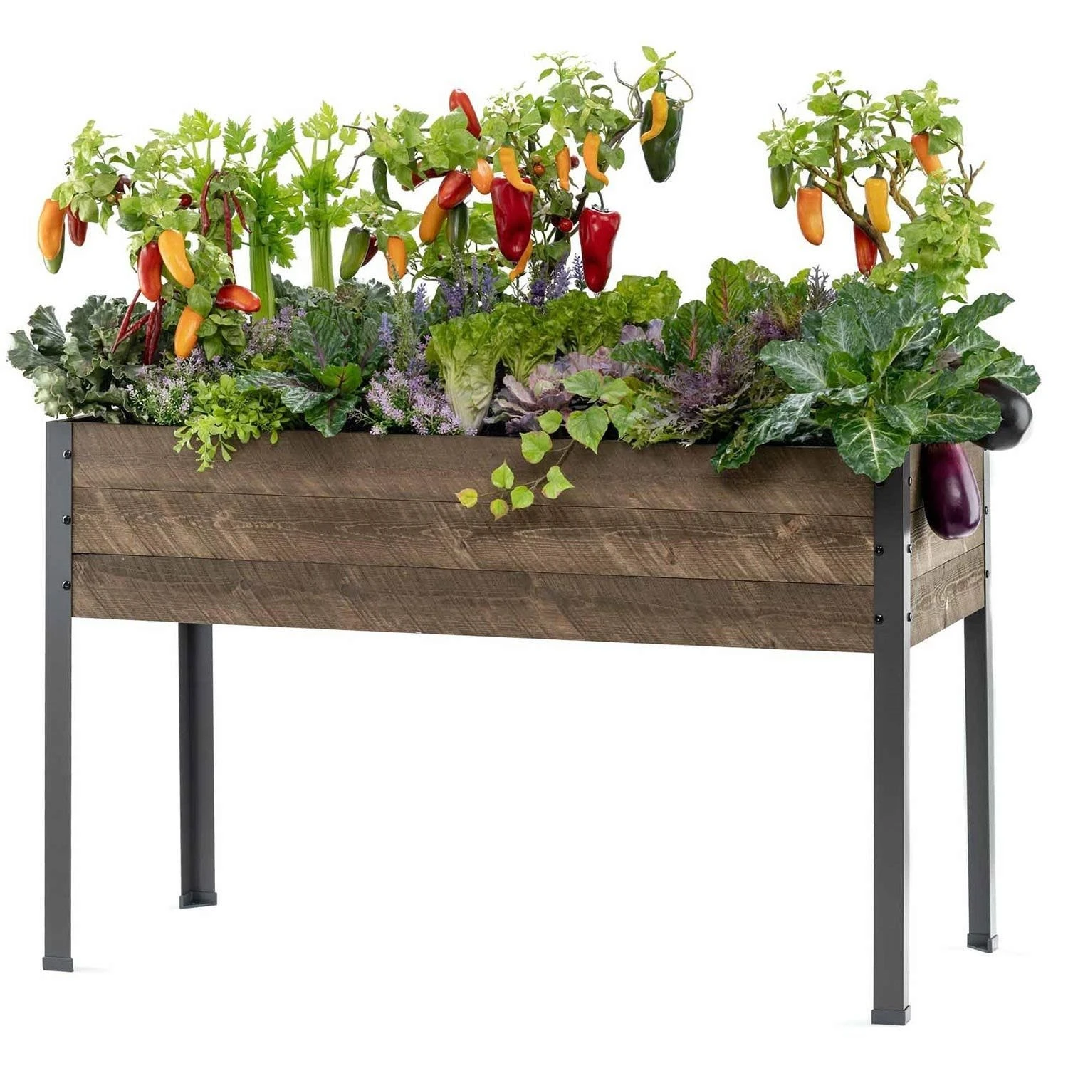 Elevated Spruce Planter 21" X 47" X 30" H