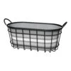 Modern Farmhouse Oval Basket Planter With Liner