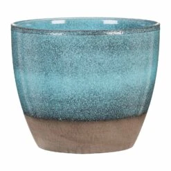 7.5" Scheurich Ocean Ceramic Pot